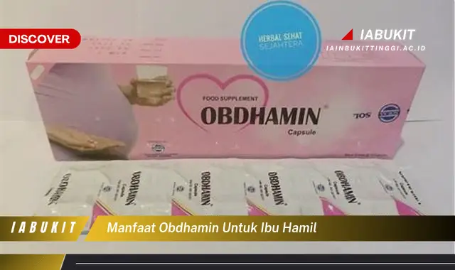 manfaat obdhamin untuk ibu hamil