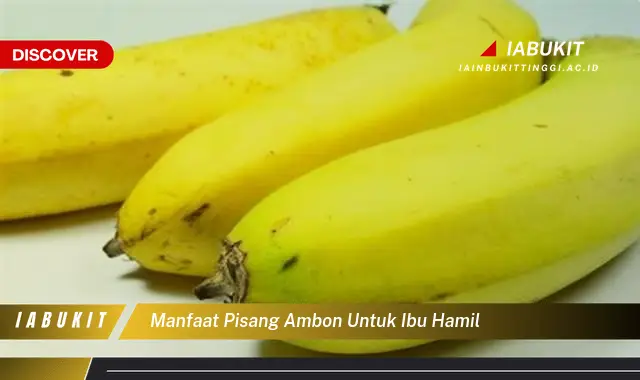 manfaat pisang ambon untuk ibu hamil