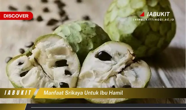 manfaat srikaya untuk ibu hamil