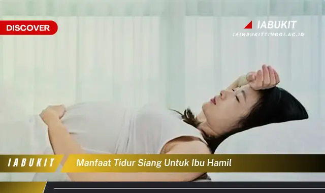 manfaat tidur siang untuk ibu hamil