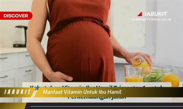 manfaat vitamin untuk ibu hamil