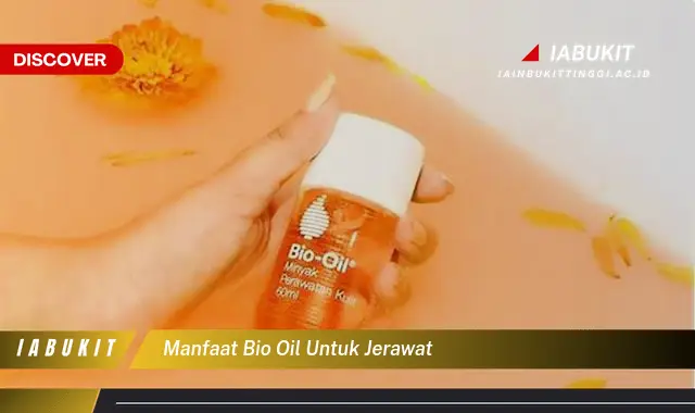 manfaat bio oil untuk jerawat