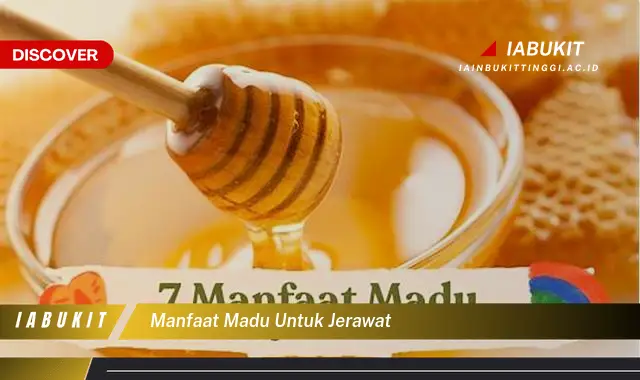 manfaat madu untuk jerawat