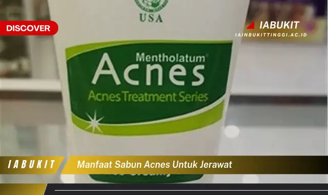 manfaat sabun acnes untuk jerawat