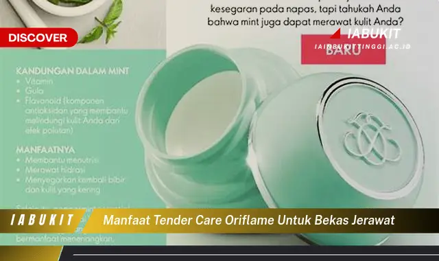 manfaat tender care oriflame untuk bekas jerawat manfaat tender care oriflame untuk bekas jerawat