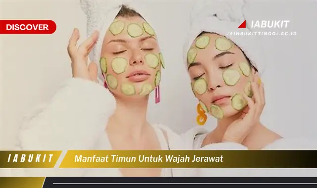 manfaat timun untuk wajah jerawat