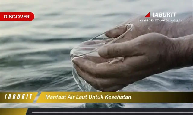 manfaat air laut untuk kesehatan