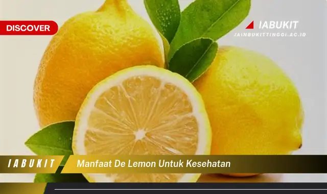 manfaat de lemon untuk kesehatan