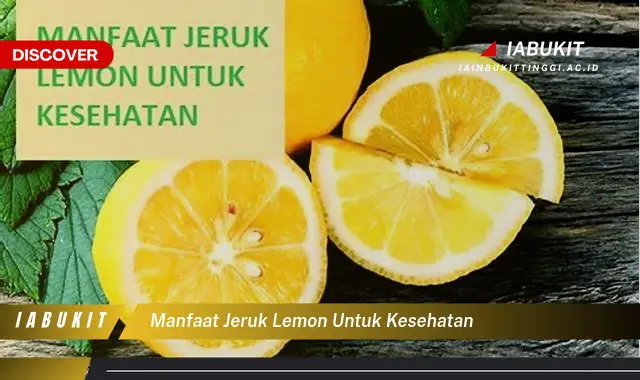 manfaat jeruk lemon untuk kesehatan