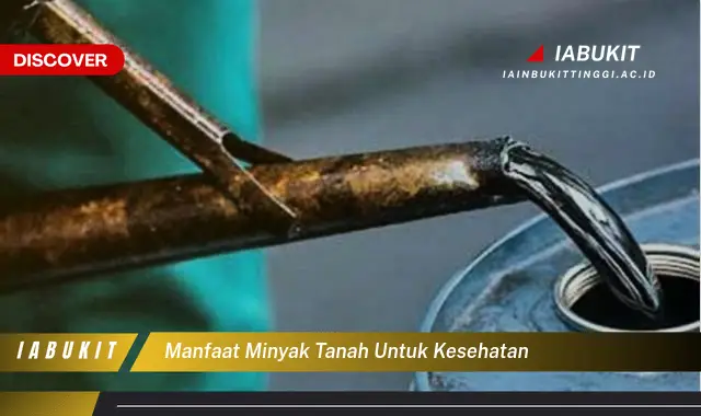 manfaat minyak tanah untuk kesehatan