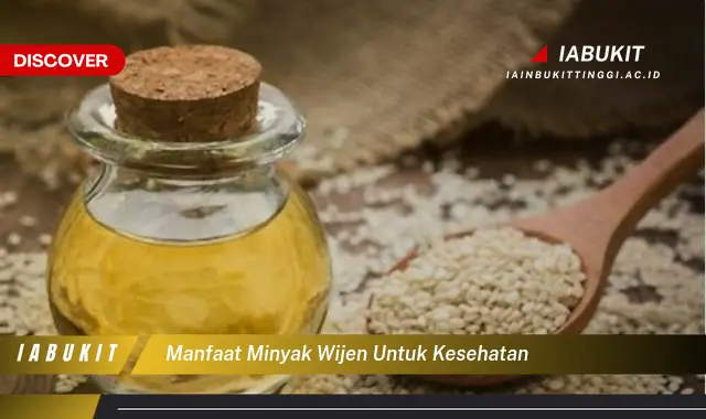 manfaat minyak wijen untuk kesehatan