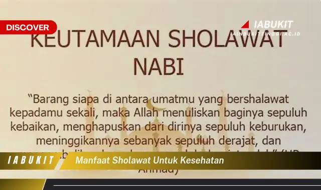 manfaat sholawat untuk kesehatan