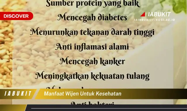 manfaat wijen untuk kesehatan