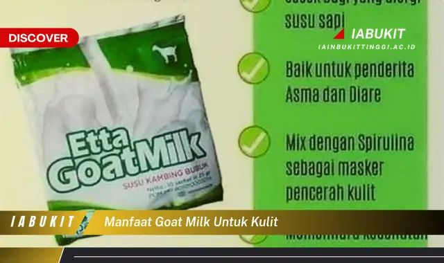 manfaat goat milk untuk kulit