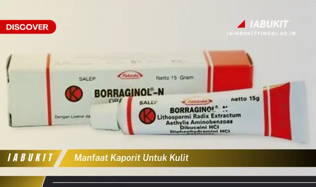 manfaat kaporit untuk kulit