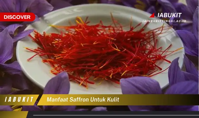 manfaat saffron untuk kulit