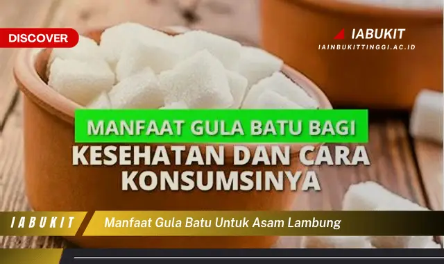 manfaat gula batu untuk asam lambung