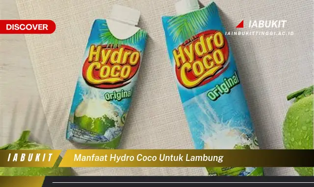 manfaat hydro coco untuk lambung