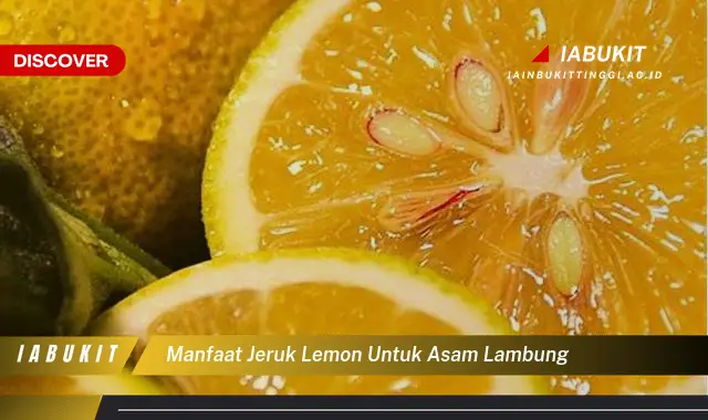 Ketahui 7 Manfaat Jeruk Lemon Untuk Asam Lambung yang Kamu Harus Tahu Hari Ini