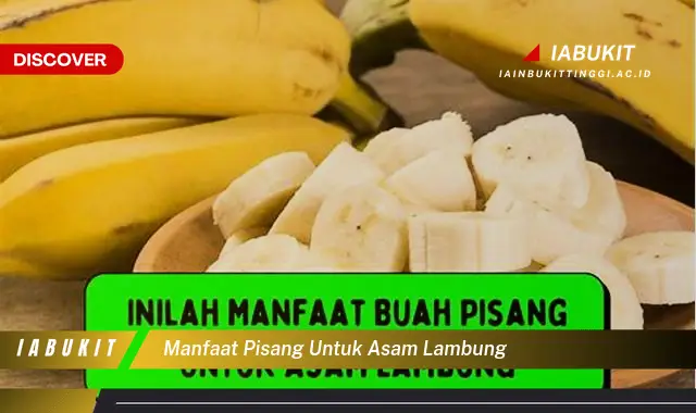 manfaat pisang untuk asam lambung