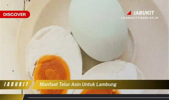 manfaat telur asin untuk lambung