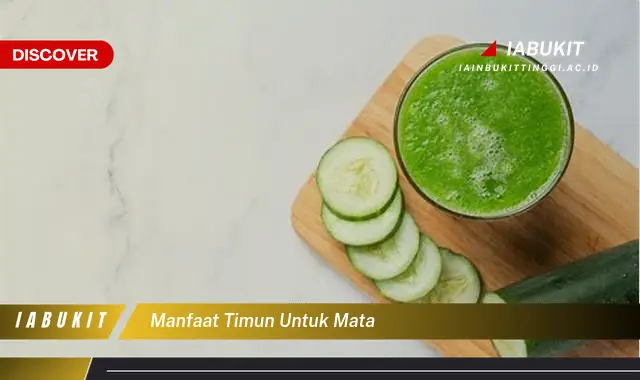 manfaat timun untuk mata