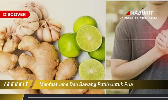 manfaat jahe dan bawang putih untuk pria