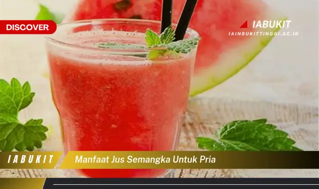 manfaat jus semangka untuk pria