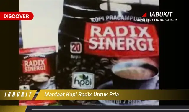 manfaat kopi radix untuk pria