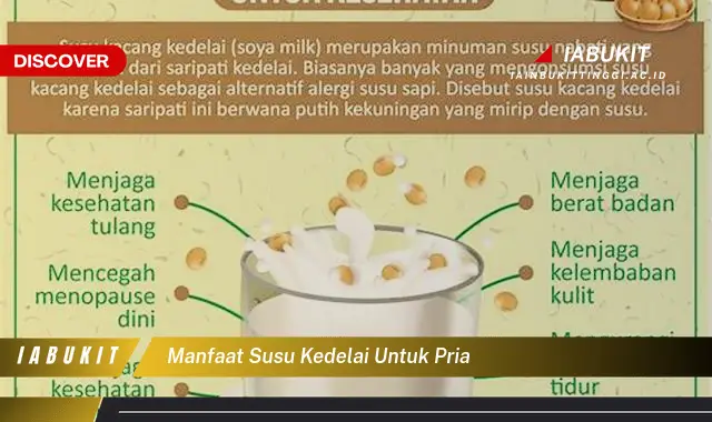 manfaat susu kedelai untuk pria