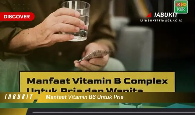 manfaat vitamin b6 untuk pria