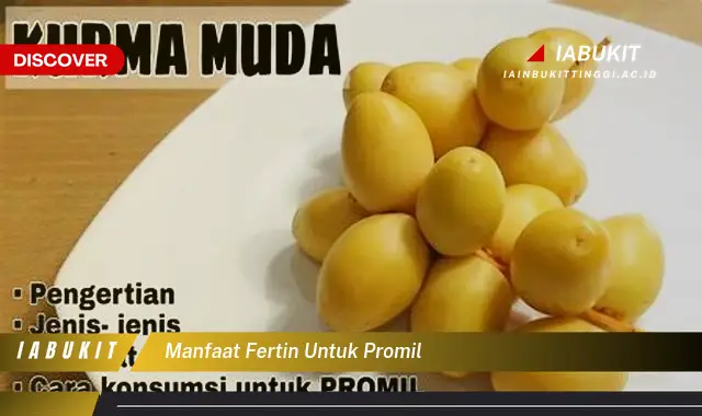 manfaat fertin untuk promil