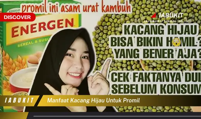 manfaat kacang hijau untuk promil