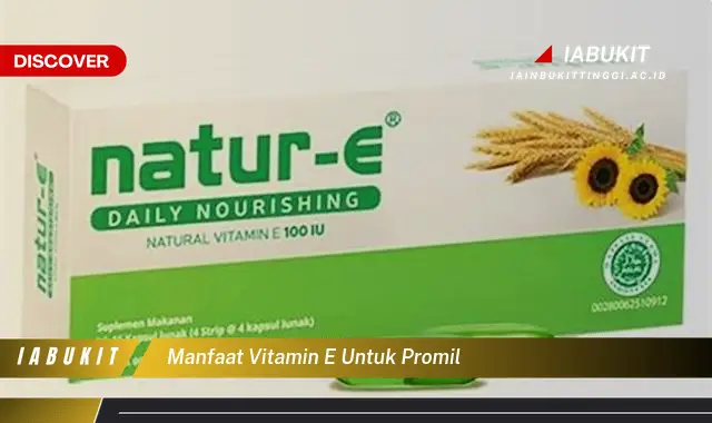 manfaat vitamin e untuk promil