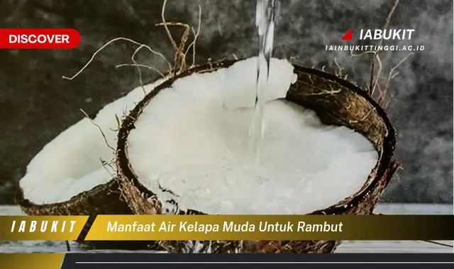 manfaat air kelapa muda untuk rambut