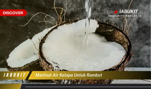 manfaat air kelapa untuk rambut