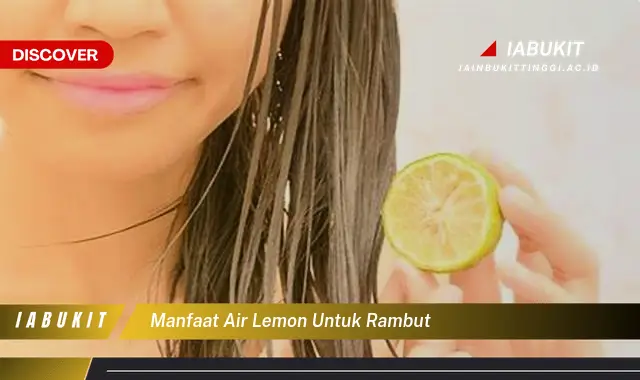 manfaat air lemon untuk rambut