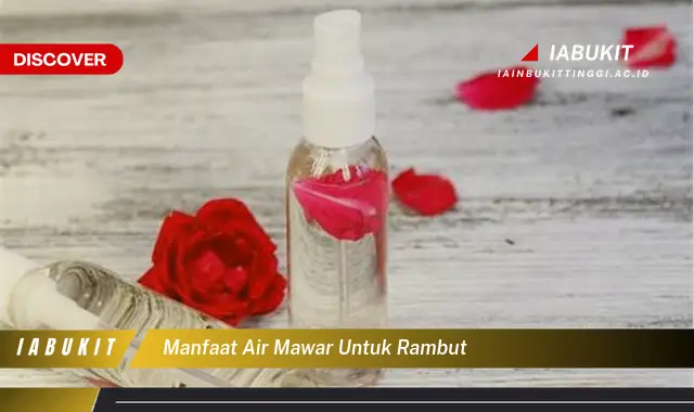 manfaat air mawar untuk rambut