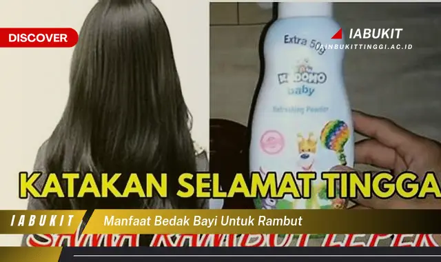 manfaat bedak bayi untuk rambut