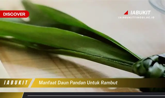 manfaat daun pandan untuk rambut