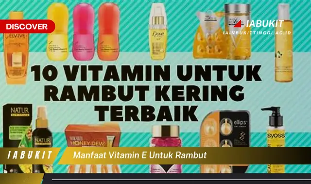 manfaat vitamin e untuk rambut