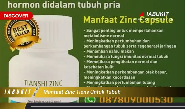 manfaat zinc tiens untuk tubuh