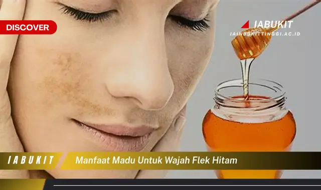 manfaat madu untuk wajah flek hitam