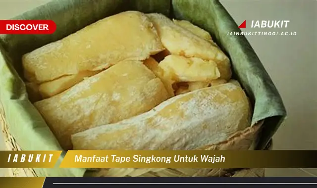 manfaat tape singkong untuk wajah