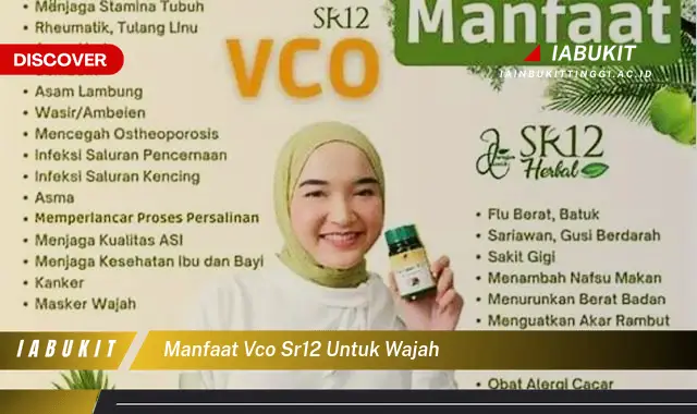 manfaat vco sr12 untuk wajah