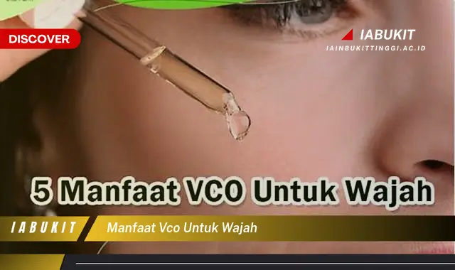 manfaat vco untuk wajah