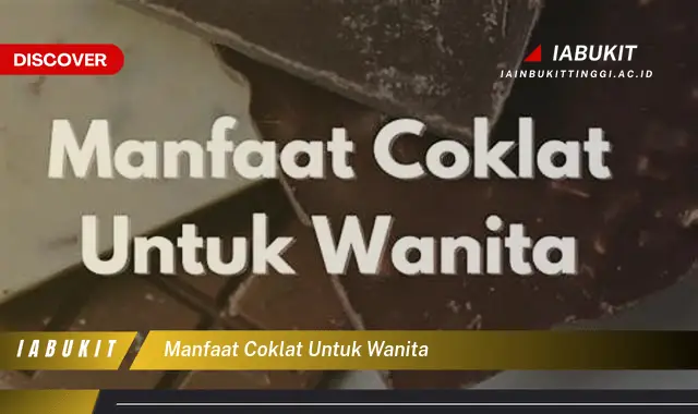 manfaat coklat untuk wanita