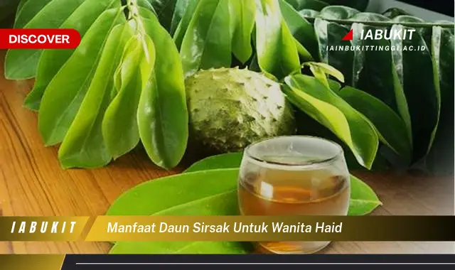 manfaat daun sirsak untuk wanita haid