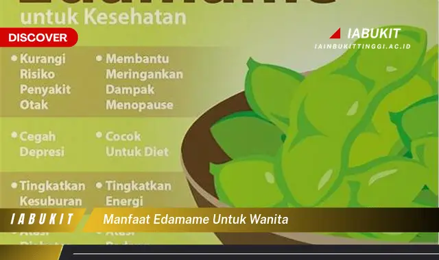 manfaat edamame untuk wanita