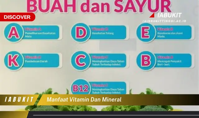 manfaat vitamin dan mineral